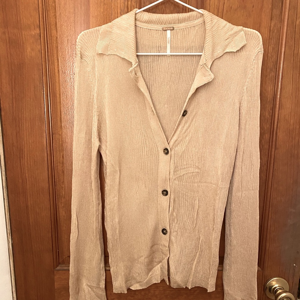 Free People Slinky Button Down Cardigan Size XS